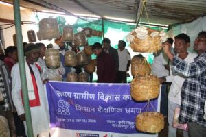 कृषि विज्ञान केन्द्र नारायणपुर एवं मल्टीएक्टिविटी सेंटर कोचवाही का मोहला–मानपुर जिले के एफपीओ सदस्यों ने किया भ्रमण